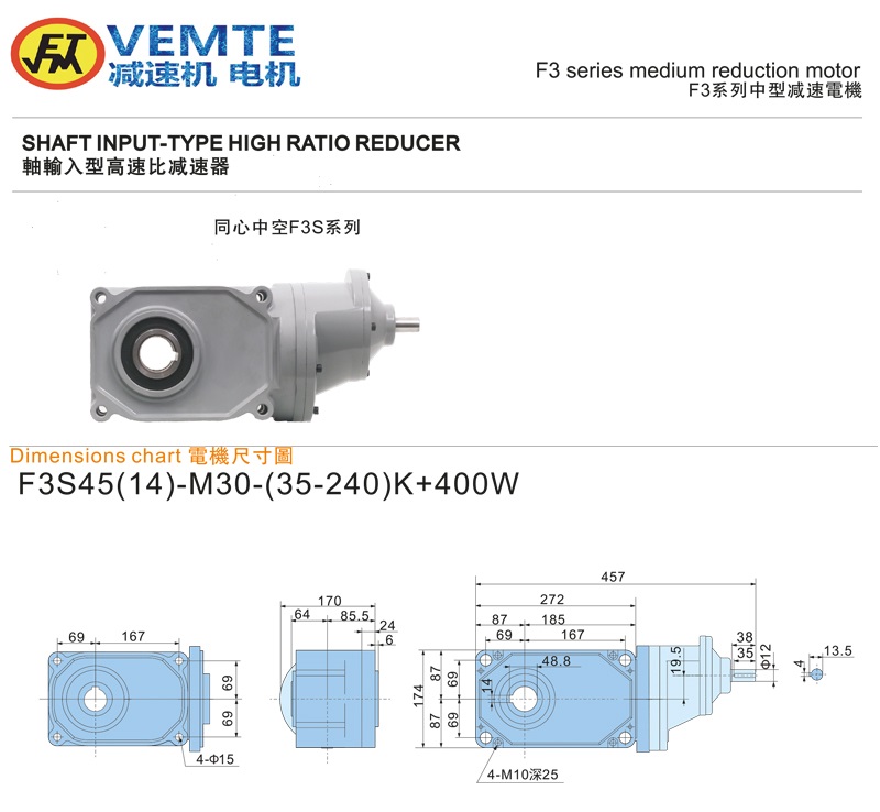 标准型大速比轴入0.4KW-空心轴