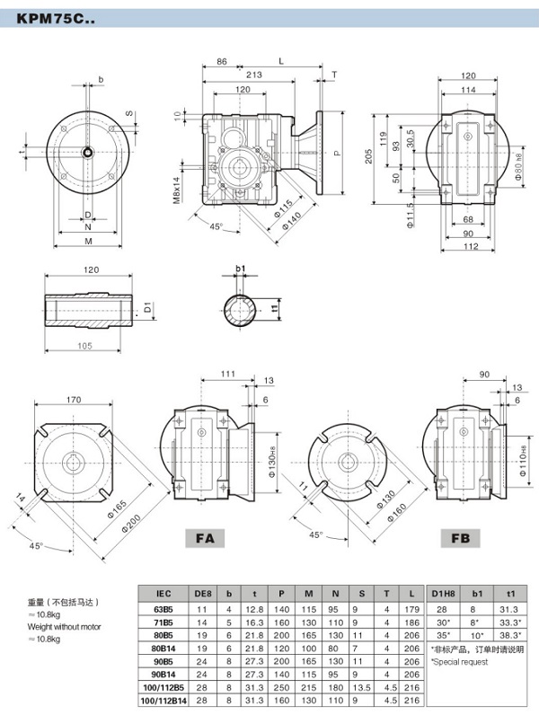 减速机尺寸图