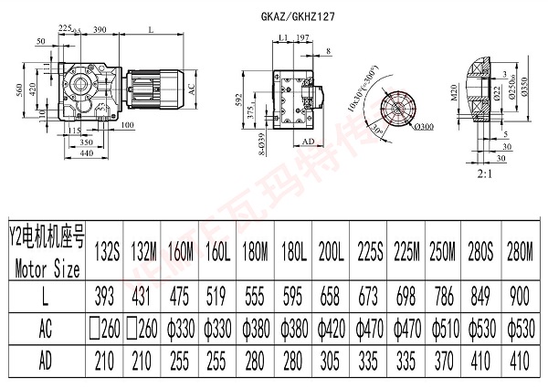 KAZ KHZ127减速机图纸