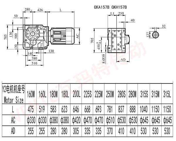 KA157B KH157B减速机